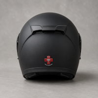 Motorcycle helmet with NFC sticker