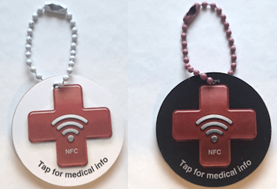 Keychain, Wood, Red Cross