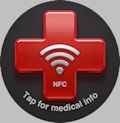 Three preconfigured NFC stickers